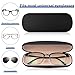 Joyberg Glasses Case, 2 Pack Eyeglass Case with Cleaning Cloth, Glasses Case Hard Shell Fits Most Glasses