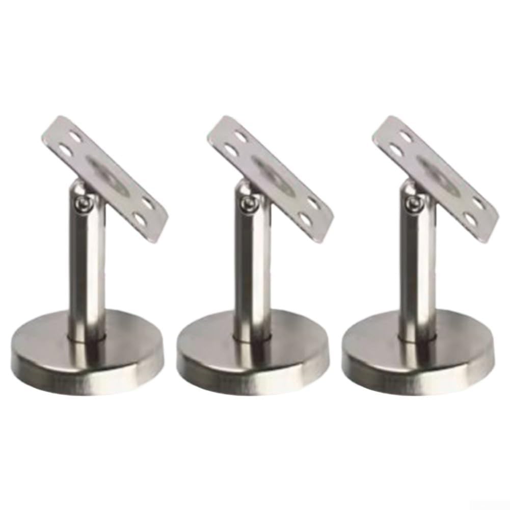 AIKEOU Stainless Steel Adjustable Column Bracket for Handrail Use on Staircases and Landings Made from 304 Grade Material,100mm-B