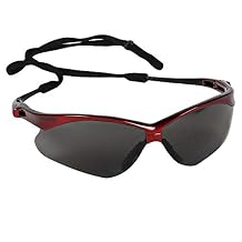 Jackson Safety V30 Nemesis Inferno Smoke Lens Safety Eyewear with Red Frame