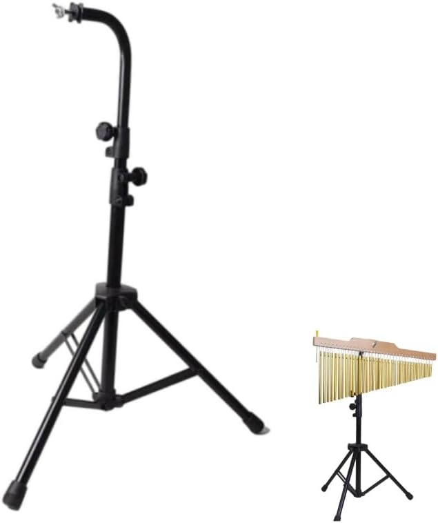 pistro Adjustable Bar Chimes Stand Holder for Musical Percussion Instrument, Tripod Base with Anti-Slip Sleeve