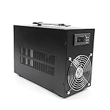 60L Aquarium Cooler Fish Tank Cooling System Heating Cooling Machine 10-40℃ Temperature Setting Range Digital Temperature Controller Regulator Quiet Aquarium Water Chiller Electronic Refrigeration