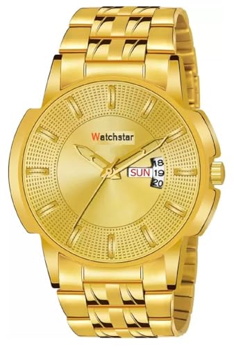 Image of Day Date Function Steel Strap Watch for Unisex