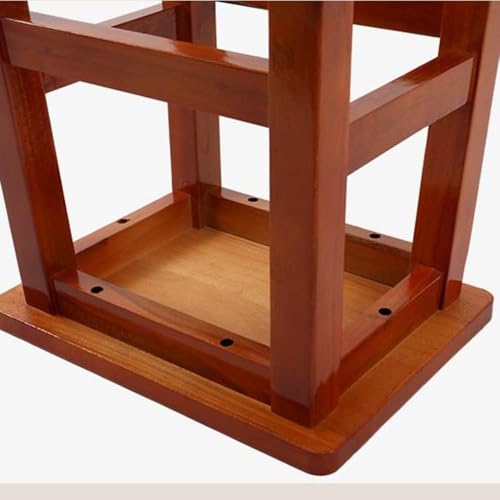 Tabourets de bar en bois blanc de 80 cm avec repose-pieds carrés