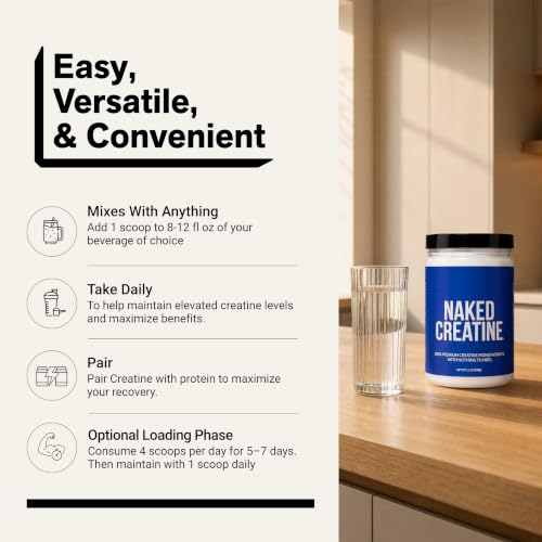 NAKED Pure Micronized Creatine Monohydrate 500g (100 Servings) — view 6