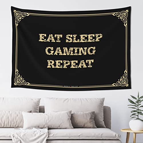 Man Cave Rules Bar Accessories Man Cave Eat Sleep �Q�[�� ���s�[�g �^�y�X�g���[ ���B���e�[�W �o�[ ���� �}���P�[�u �����ƃA�N�Z�T���[(100X150cm)