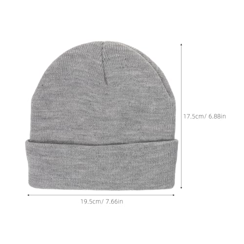 2pcs Knit Beanie Hat for Kids Toddler Baby Boys Girls Children Warm Winter Cap for Children Cold Weather Infant Accessories Multi2