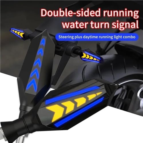 Luces intermitentes de flujo para rutas nocturnas seguras en moto con perno M10 2