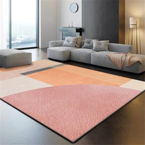 Tapis chambre enfant rose 80x150 antidérapant paillasson intérieur - 2