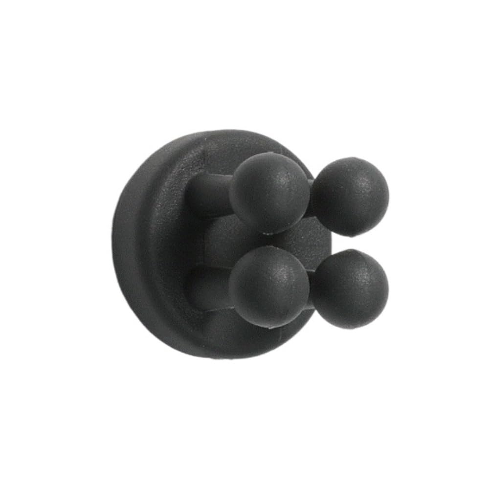 Modern Porta Cepillos De Dientes, Soporte For Cepillo De Dientes, Gancho Multifuncional, Impermeable, Autoadhesivo, Montado En La Pared, Único Ahorra Espacio(Black)