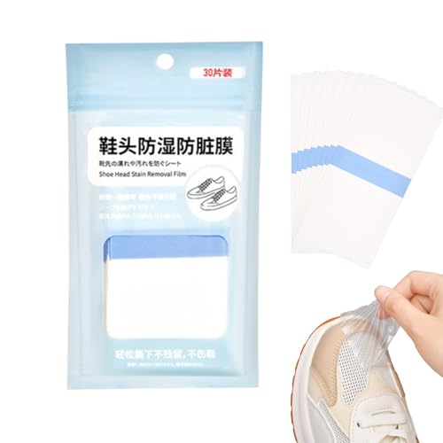 Cubiertas de Puntas de Zapatos Impermeables: calcomanías para la Lluvia, 30 Piezas de Calzado Transparente Pegatinas de Lluvia | Tiras de Cine Anti-quirófil Transparentes, Parches de Protecci