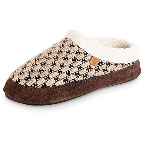Image of Acorn Womens Slipper with Berber Lining, Suede Siding and Durable Non-Slip Indoor /Outdoor Sole