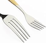 40-Piece Ensemble d'or en argenterie en acier inoxydable 8 Couverts de cuisine Utensiles comprenant des couteaux Fourches de cuillères pour la maison