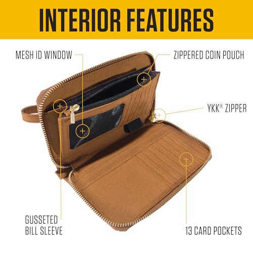 Carhartt Casual Canvas Lay Flat Clutch Wallets for Women2