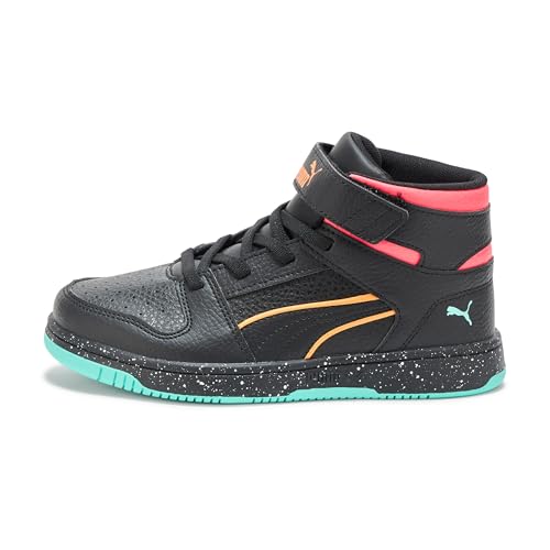 Image of PUMA Kids' Rebound Layup Mid Hook and Loop Sneakers