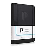 Primo Planner - Best Undated Daily Planner, Organizer, Calendar and Journal for Goal Setting, Increasing Productivity, Improving Time Management and Focus | Leather Hardcover