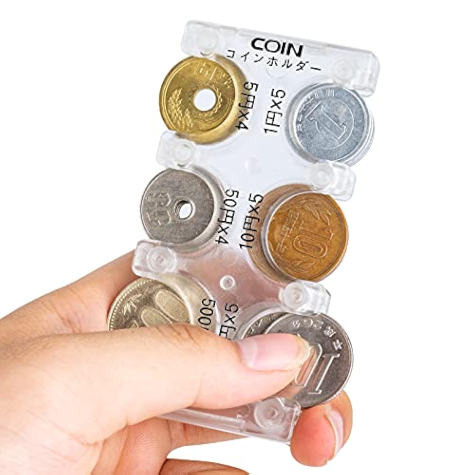 Portable Coin Holder for Organizing Coins