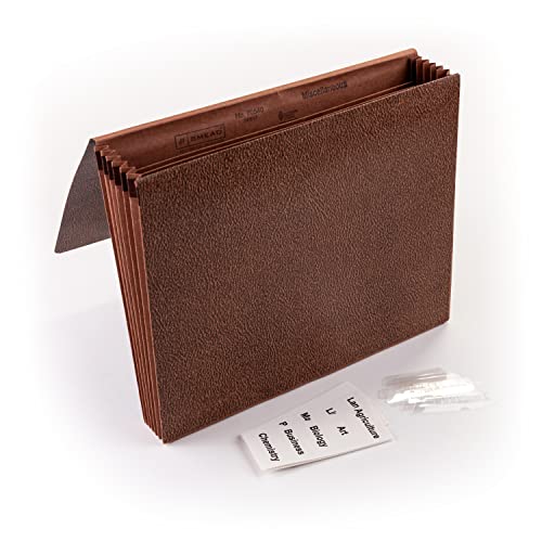 Smead School Subject File Organizer, Flap And Elastic Cord Closure, 6 Pockets, Letter Size, Redrope (70540) #TOP1