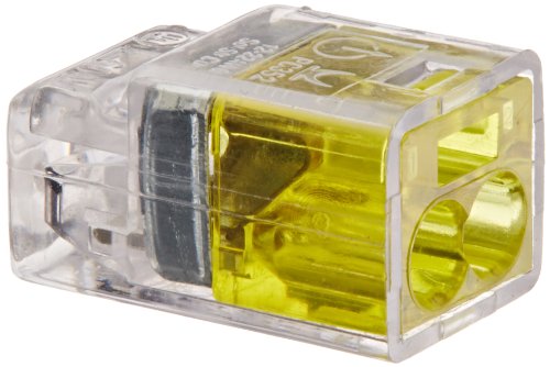 Easy-Twist Push-in Wire Connector, 2 Wires, Yellow (Box of 100) #1