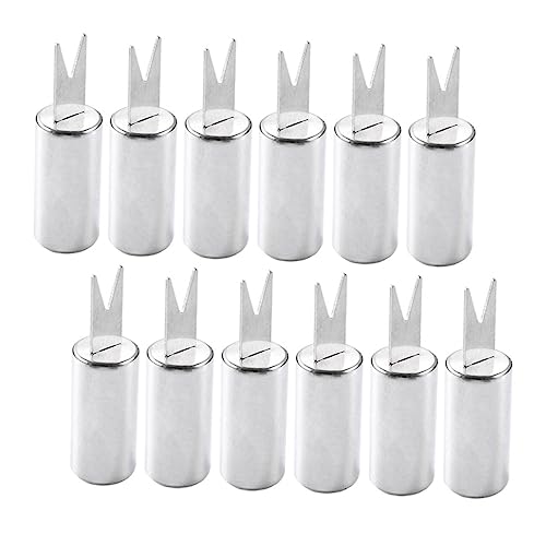 GAROZATION 12Pcs Stainless Steel Corn Holders Durable Bbq Forks for Corn Meat Vegetables and Fruits Non Slip Design for Grilling and Outdoor Parties