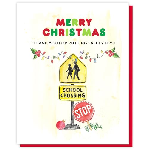 Card for Crossing Guards Christmas Thank You, Christmas Card Cute