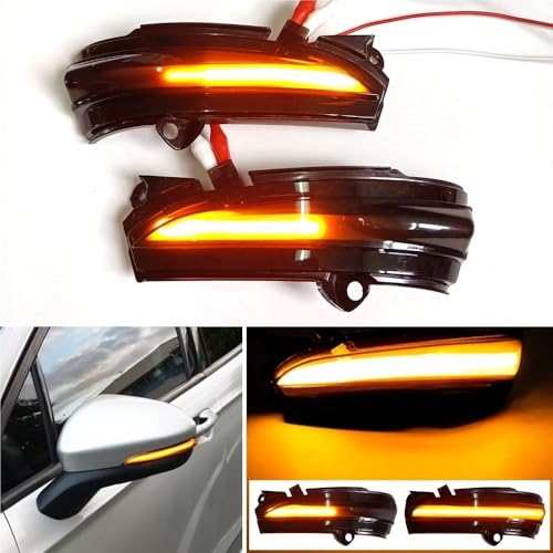 Intermitentes dinámicos de espejo para coche con luz secuencial lateral 2013-2018 4
