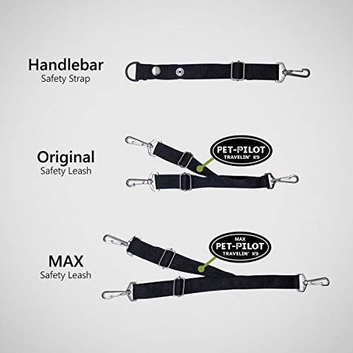 Travelin K9 PetPilot MAX Wicker Bike Basket for Dogs/Cats Includes