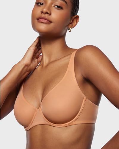 Image of INLYRIC Women's Mesh Balconette Bra Unlined | Ultra-soft, Unlined, Underwire, Light Support, No Padding, Semi-sheer, Demi, Seamless Look, Sexy, Supportive Comfortable