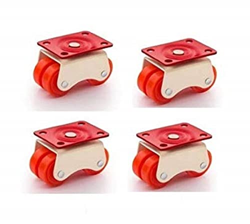 Nixnine Heavy Duty 4 -Wheels Roller Moving Castor Four Nylon...