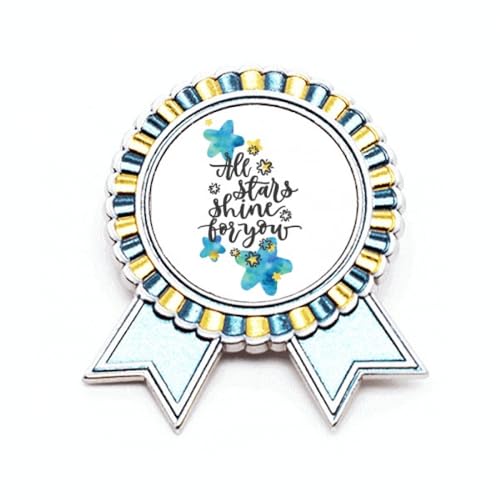Broche avec citation All Stars Shine To You accessoire métal M