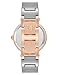 Anne Klein Women's Genuine Diamond Dial Ceramic Bracelet Watch,Taupe/Rose Gold