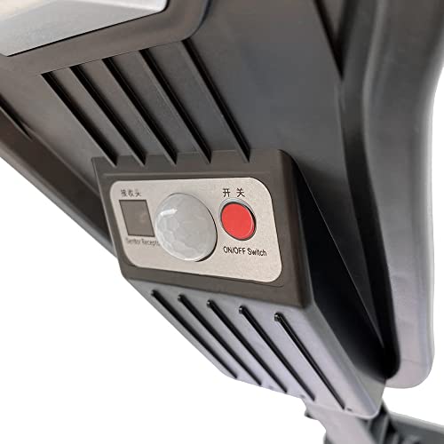 Luminária Poste Externa Led Solar Sensor de Presença c/Controle Remoto