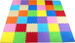 BalanceFrom Kid’s Puzzle Exercise Playmat with EVA Foam Interlocking Tiles