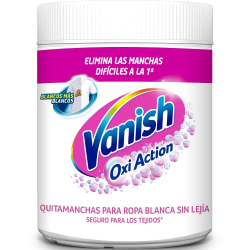 Vanish Oxi Action Quitamanchas y blanqueador para ropa blanca, sin Lejía, formato polvo - 450 gr