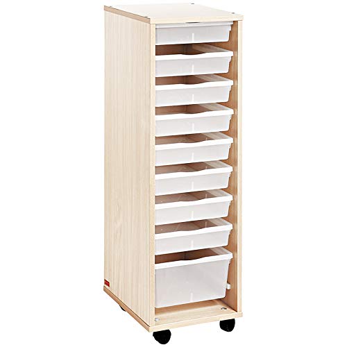 Grande colonne bacs incolores bouleau en bois naturel durable