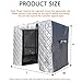 NQRTGFB Winter Waterproof Dog Crate Cover, Outdoor Thickened Cotton Lining Dog Cage Cover with Roll-up Side Windows and Front Door for Keep Pet Warm(Fits 110 * 73 * 98cm)