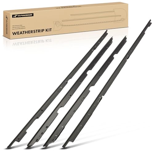 A-Premium 4PCS Window Molding Trim Weather Stripping Kit Compatible with Chevrolet Camaro 1982-1992 & Pontiac Firebird 1982-1992