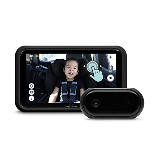 Tiny Traveler | Portable Video Baby Monitor, Wireless Baby Car Monitor Camera with Sound, Auto Night Vision HD 720p 5" Touchscreen LCD Monitor, Wireless 2.4G 33ft Range Baby Registry