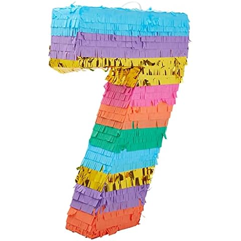 Colourful Number 7 Piñata for Kids' Parties Cover