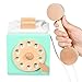 Simulazione telefono in legno anticato, giocattolo educativo per bambini, per telefono, regalo di compleanno
