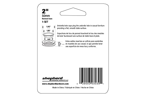 Shepherd Hardware 3030 Standard Size Umbrella Hole Ring and Cap Set - Thumbnail 7