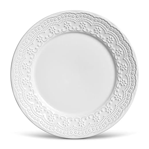 Conjunto C/ 6 Pratos Raso Madeleine Branco Ø 26 cm