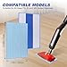 Microfiber Mop Pads Replacement for HAAN FS, SI and MS Series Steamers - Washable Reusable Mop Head Refill for Floor Cleaning - 6 Pack