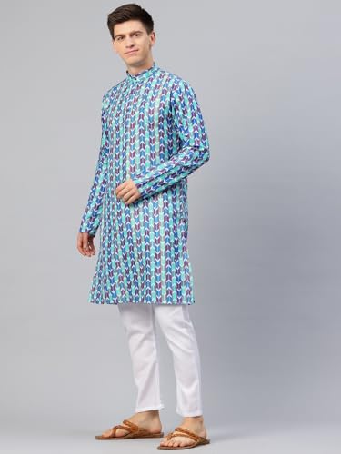 Image of Luxrio Kurta Set for Men Cotton Blend Kurta with Pyjama Set Ethnic Set