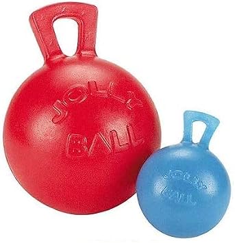 Soft Rubber Dog Toy Tug-N-Toss Jolly Ball Large 8" Fetch Toys