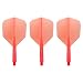 Condor Zero Stress Flight System - Small Clear Red - Dart Flights Short