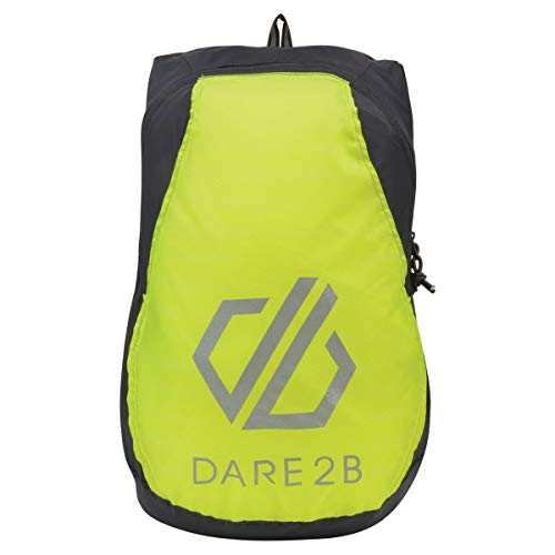 Dare 2b Silicone III Rsck Sac à Dos de Sport Mixte Adulte, Ebony/FluYel, FR Unique (Taille Fabricant : SGL)