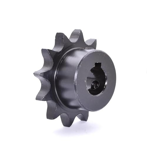 Industrial 45# Steel 08B Drive Sprocket Wheel Chain Gear,10,11,12,13,14,15,16,17,18,19,20 Teeth, Keyway Bore10-35mm, 1Pc(11Teeth)
