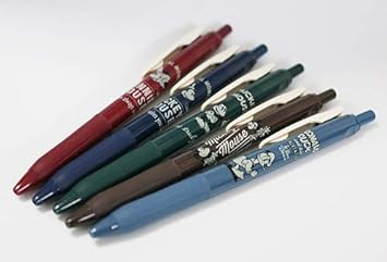 Amazon ゼブラ ジェルボールペン サラサクリップ ビンテージ ミッキー 限定デザイン0 5mm ５本セット 油性ボールペン 文房具 オフィス用品