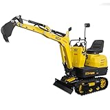 Stark USA Hydraulic Mini Excavator Bull-Dozing Crawler Excavator 1T 10HP Construction Work, Suitable for Road, Trench Digger, Farm Trench EPA 306cc Gas