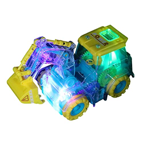 Brinquedo Escavadeira Elétrica,Brinquedo de escavadeira de iluminação de música elétrica com roda un